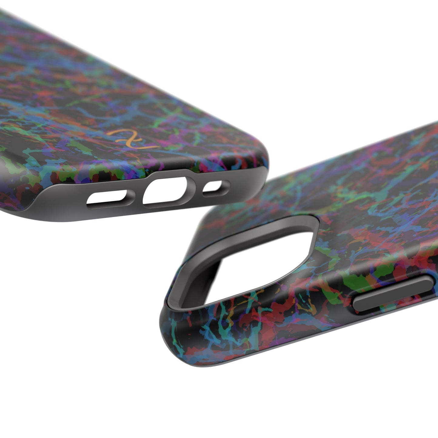 MagSafe Tough Cases - Dark Rainbow Lightening Design 7712