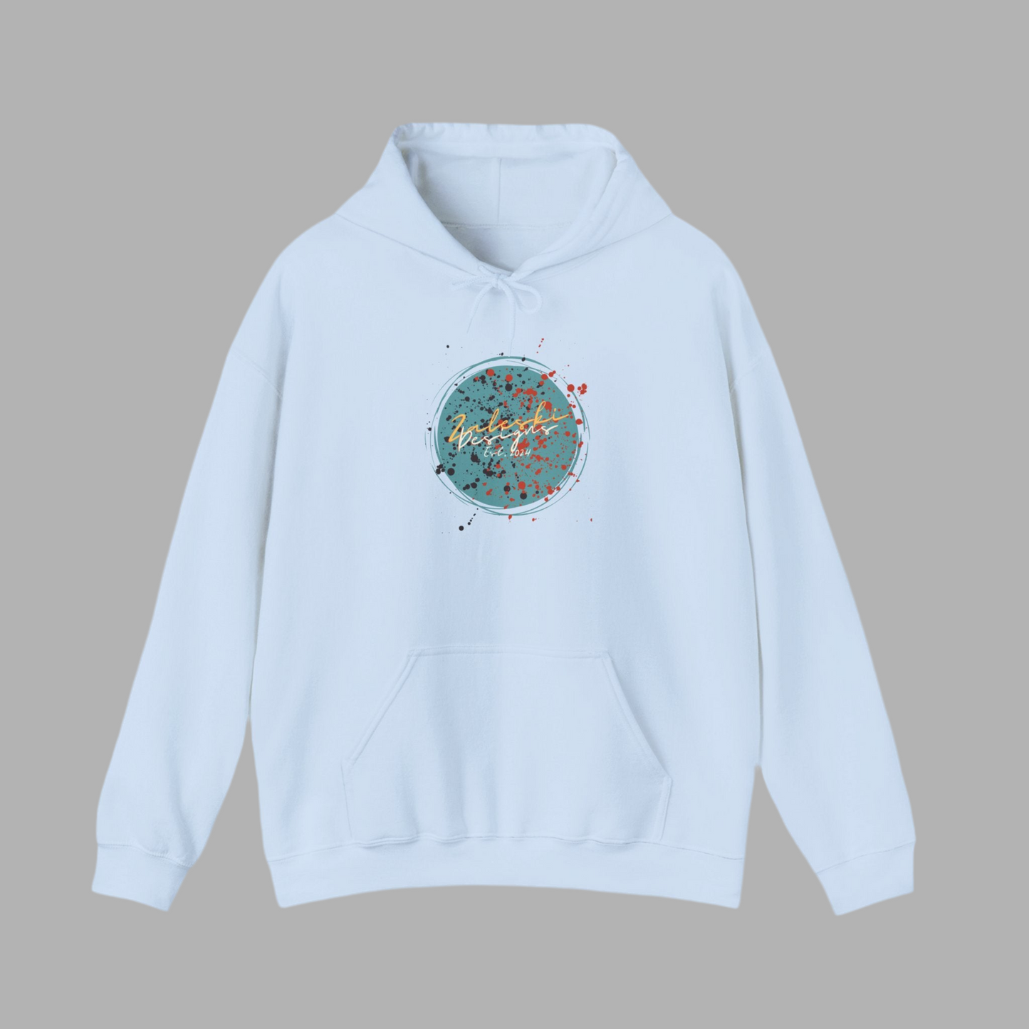 Zaleski Designs Circular Splatter Logo Hoodie